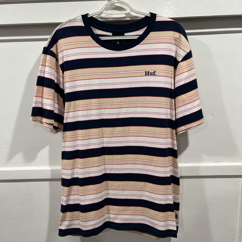 HUF Blue and Pink Short Sleeve Tee